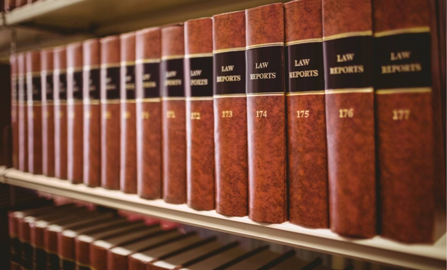 Resources Bookshelf with law books